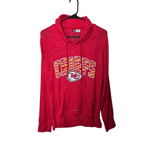 KC Kansas City Chiefs Lightweight Soft Pullover Hoodie Womens XS, Girls L - Picture 2 of 6